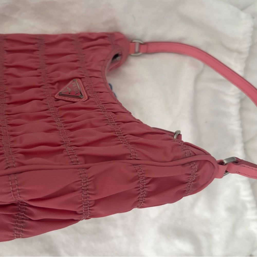 Prada Hobo Tessuto Gaufre with Saffiano - Picture 10 of 10